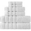 Towels Beyond Luxury 6 Piece Towel Set - 100% USA Cotton, Very Soft and Super Absorbent Bath Towels, Hand Towels, and Washcloths - Classic Turkish Towels