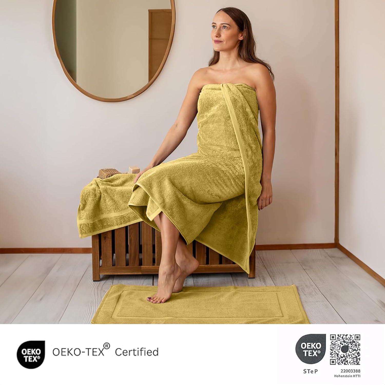 710egH0EoYL._AC_SL1500.jpg?v=1745266817 Premium Turkish Cotton Jumbo Bath Sheet Towel 40X80" - Classic Turkish Towels