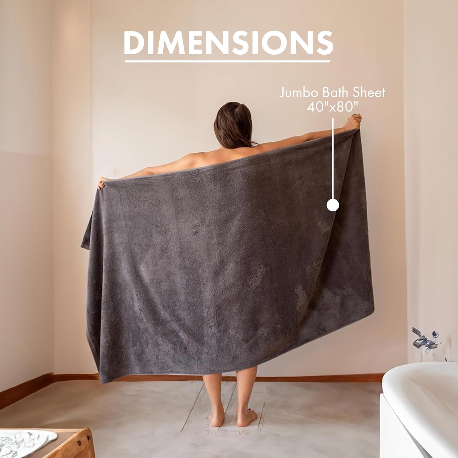 716E9blDwoL._AC_SL1500.jpg?v=1745265986 Premium Turkish Cotton Jumbo Bath Sheet Towel 40X80" - Classic Turkish Towels