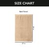 4 Piece Premium Bath Towels Set - 100% Cotton Terry Cloth, Absorbent & Soft, Machine Washable & Quick Dry - 27"x54" Set of 4 - Classic Turkish Towels
