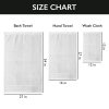Luxury 6-Piece Shelly Towel Set - 100% Cotton Terry Cloth, 2 Bath Towels, 2 Hand Towels & 2 Washcloths, Soft, Quick Dry & High Absorbent - Classic Turkish Towels