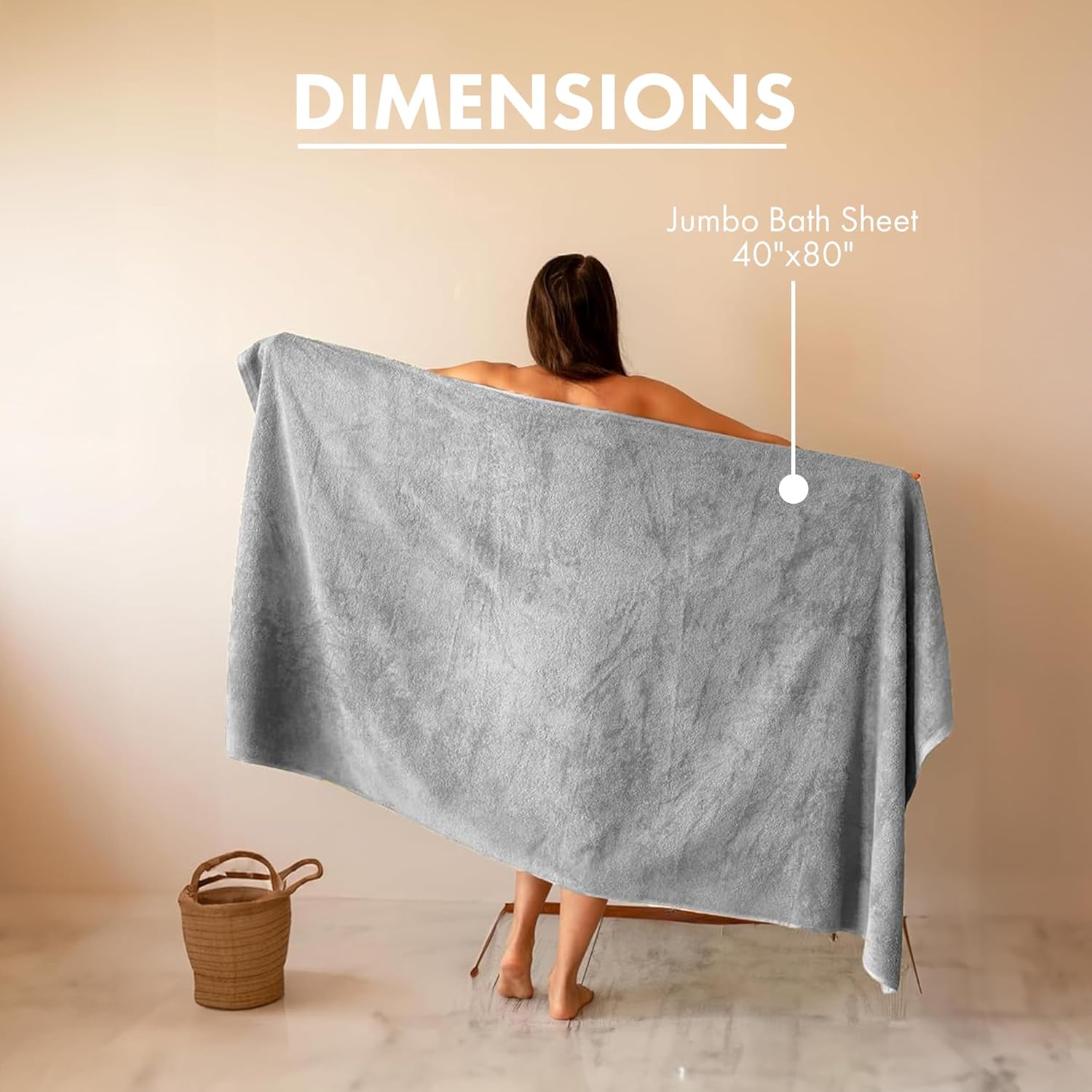 71dtt9RliYL._AC_SL1500.jpg?v=1745266680 Premium Turkish Cotton Jumbo Bath Sheet Towel 40X80" - Classic Turkish Towels