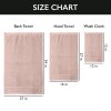 Luxury 6-Piece Shelly Towel Set - 100% Cotton Terry Cloth, 2 Bath Towels, 2 Hand Towels & 2 Washcloths, Soft, Quick Dry & High Absorbent - Classic Turkish Towels