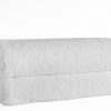 100% Cotton 2 Pcs Hotel Bath Towel Set - Premium Quality, Machine Washable, Absorbent & Soft - 28"x54" White - Classic Turkish Towels