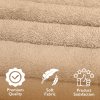 Luxury 6-Piece Shelly Towel Set - 100% Cotton Terry Cloth, 2 Bath Towels, 2 Hand Towels & 2 Washcloths, Soft, Quick Dry & High Absorbent - Classic Turkish Towels