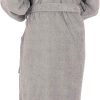 CTT Unisex Bathrobe, 100% Turkish Cotton Hooded Terry Robe, High Absorbent & Quick Dry - Classic Turkish Towels