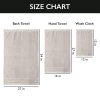 Luxury 6-Piece Shelly Towel Set - 100% Cotton Terry Cloth, 2 Bath Towels, 2 Hand Towels & 2 Washcloths, Soft, Quick Dry & High Absorbent - Classic Turkish Towels