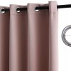 Two Pack Room Darkening Window Curtain Panels, Thermal Energy Saving, Heat & Full Light Blocking Grommet Drapes W/Liner for Bedroom & Nursery (Baby Pink, 2 Panels - 52 in Wide x 84 in Long) - Classic Turkish Towels