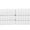 Brampton Turkish Cotton Large Hand Towels - 6 Pieces White Collection - Classic Turkish Towels