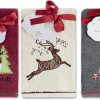Premium 6-Piece Turkish Cotton Christmas Towel Set - Soft, Absorbent, Holiday Bathroom Decor - Classic Turkish Towels