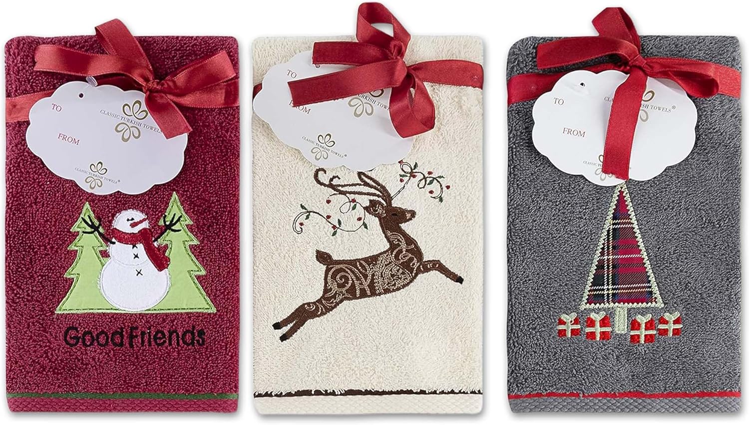 GF_2_40e2494c-cb82-4e35-b16d-cc92e5b6c5ed.jpg?v=1724867023 Premium 6-Piece Turkish Cotton Christmas Towel Set - Soft, Absorbent, Holiday Bathroom Decor - Classic Turkish Towels