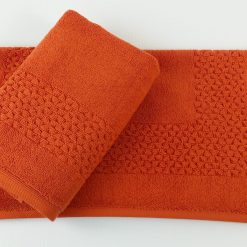 Hardwick Jacquard Turkish Cotton Bath Mat - 2 Pieces - Classic Turkish Towels