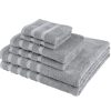 Antalya Turkish Cotton Bath, Hand, Washcloth Hotel Collection - 6 pc Towel Set - Classic Turkish Towels