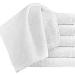 Hospitality Turkish Cotton Washcloths - 12 Pieces - Classic Turkish Towels