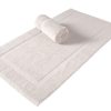 Cambridge Turkish Cotton Panel Bath Mat - 2 Pieces - Classic Turkish Towels