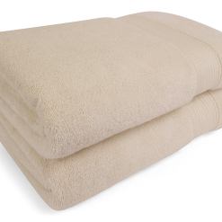 Silk and Turkish Cotton Blended Bath Sheet Towels - 2 Pieces - Classic Turkish Towels