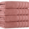 Antalya Turkish Cotton Luxury Bath Towels - 4 Pieces - Classic Turkish Towels